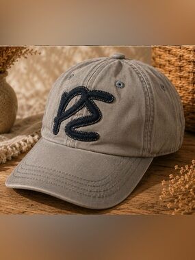 Perry Ellis Baseball Cap Men’s Logo Hat Gray Navy‎